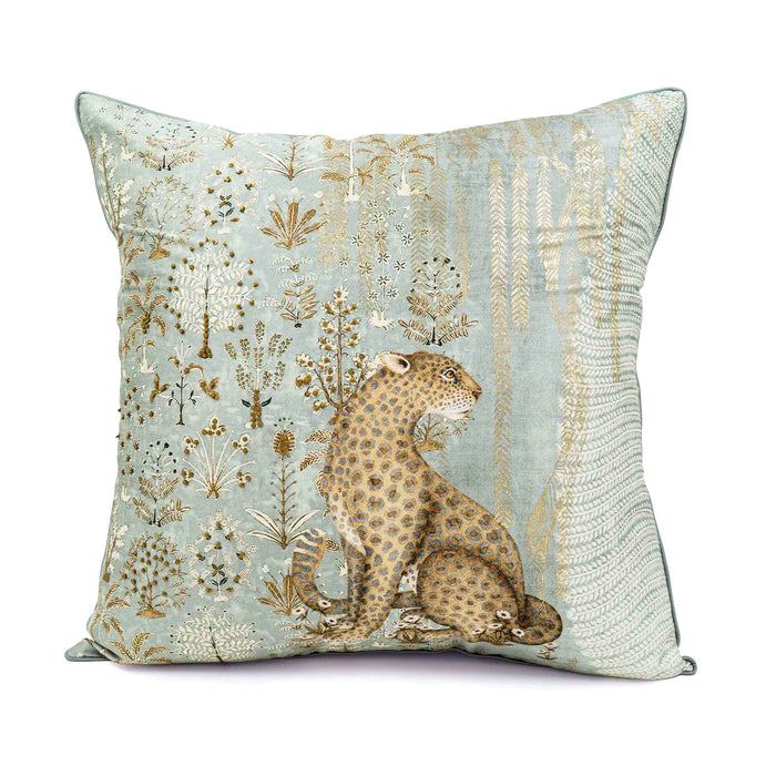 Cheetah Cushion Cover - Grey