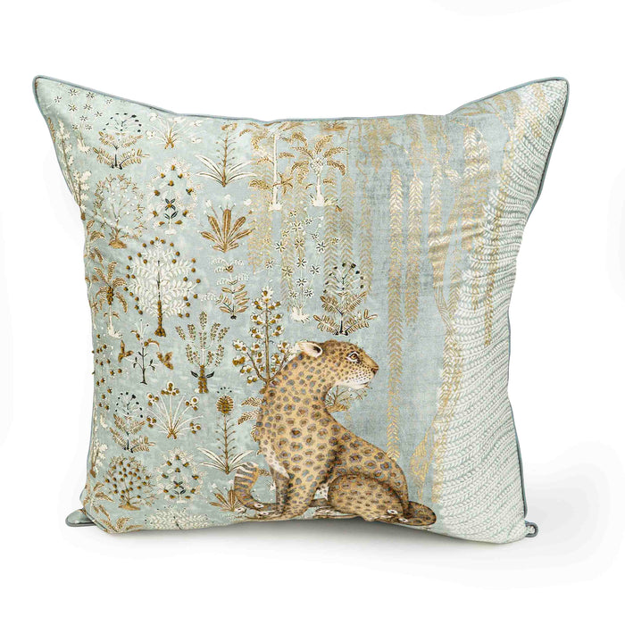 Cheetah Cushion Cover - Grey