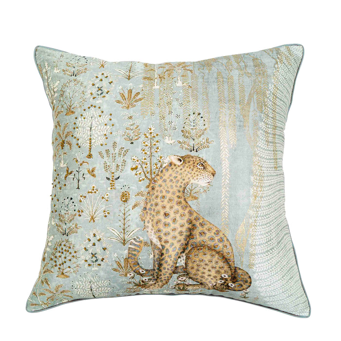 Cheetah Cushion Cover - Grey