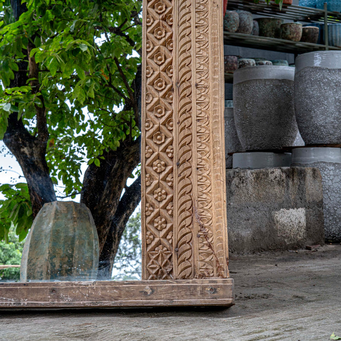 Nafs Teak Wood Mirror