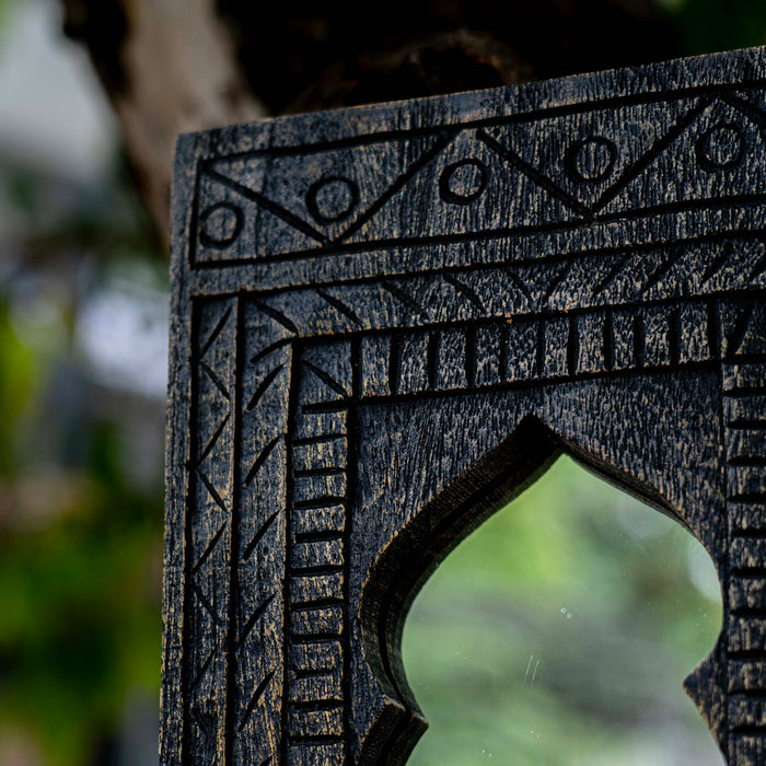 Mirari Black Distressed Mirror