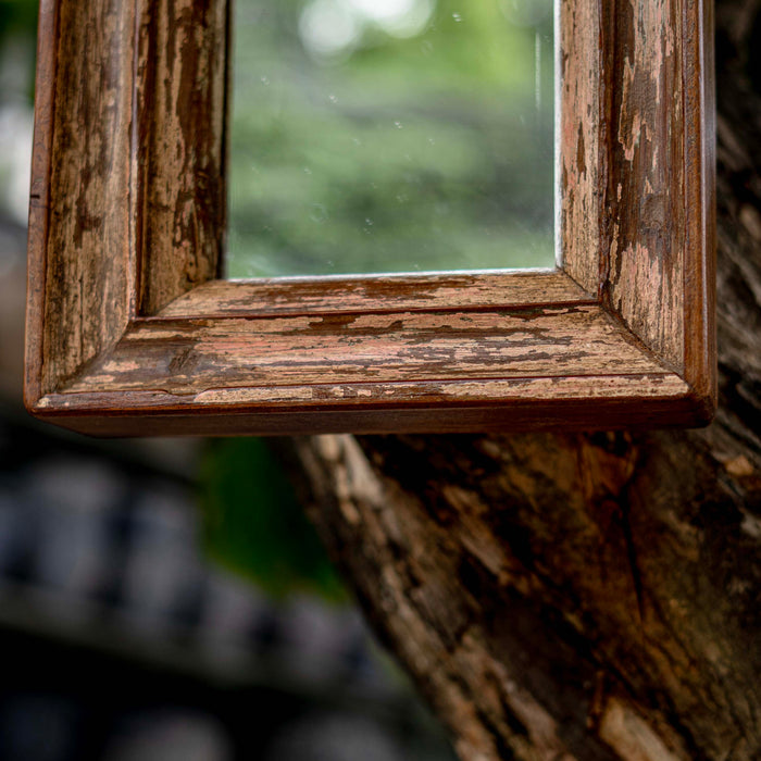 Qiyaam Teak Wooden Mirror Frame - Small