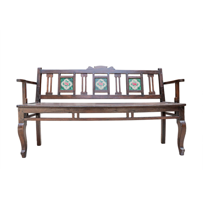 KALIKA ART WOODEN BENCH