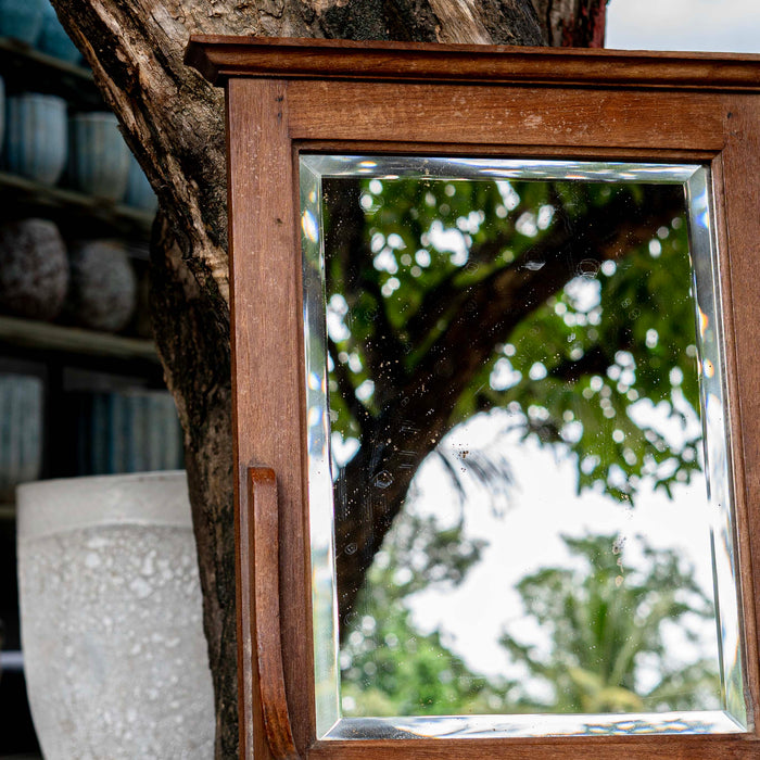 Ritu Teak Wood Wall Mirror