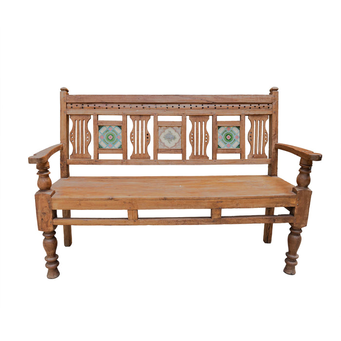 BAZAAR ART WOODEN BENCH