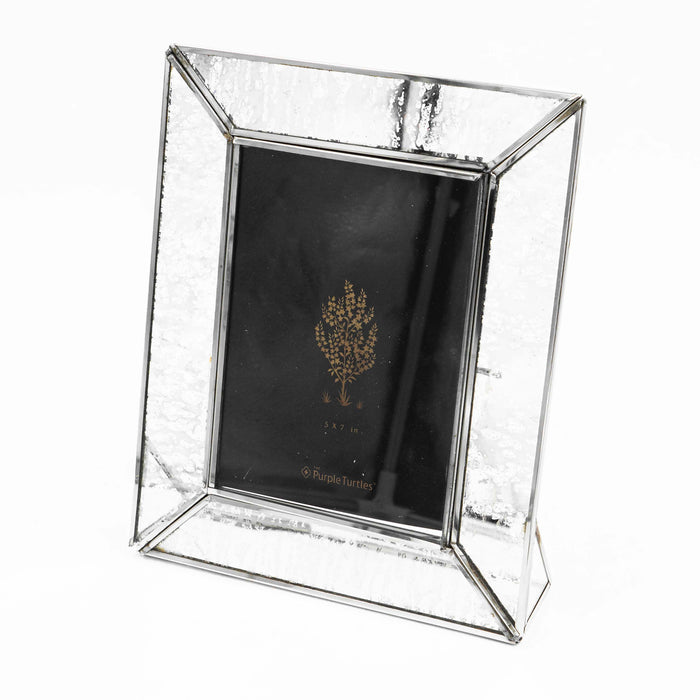 Iyuren Brass With Glass Silver Photo Frame