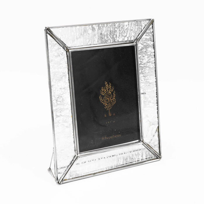 Iyuren Brass With Glass Silver Photo Frame