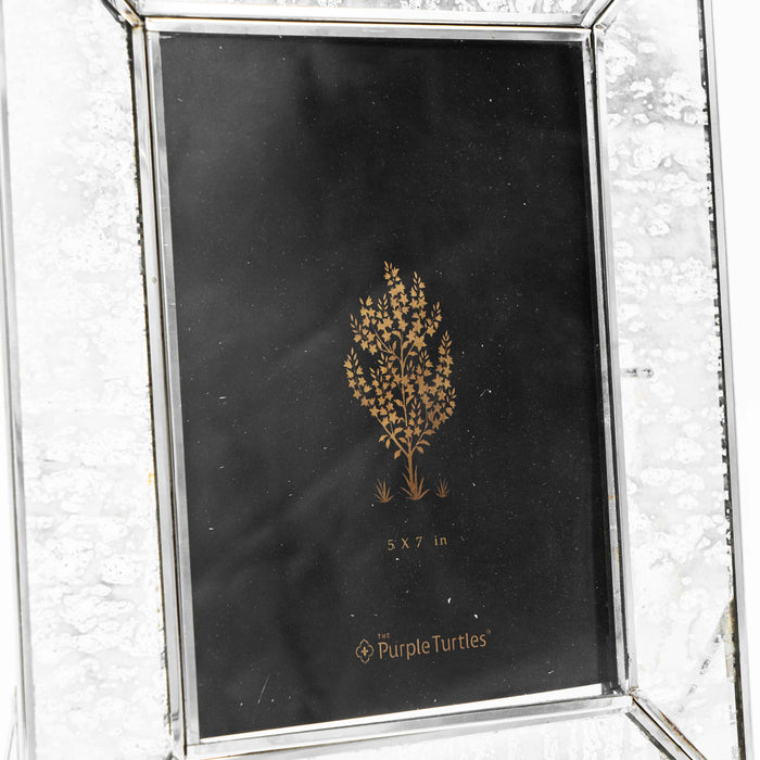 Iyuren Brass With Glass Silver Photo Frame