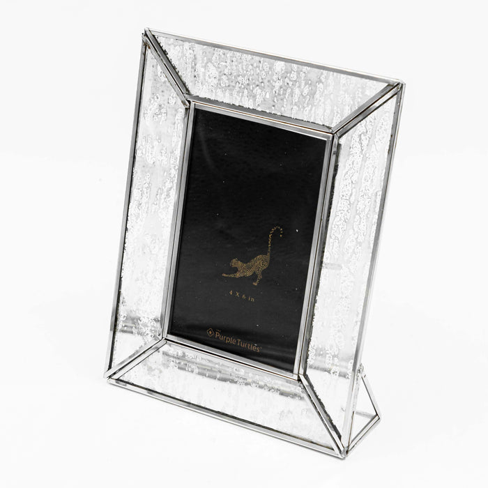 Iyuren Brass With Glass Silver Photo Frame