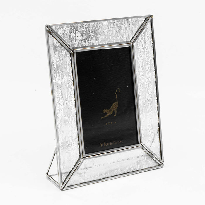 Iyuren Brass With Glass Silver Photo Frame