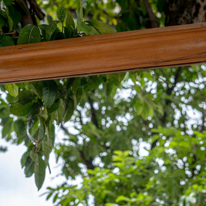 Qasr Teak Wood Mirror