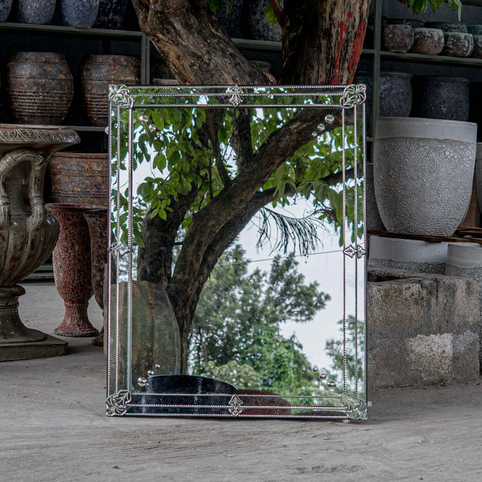 Azure Venetian Mirror