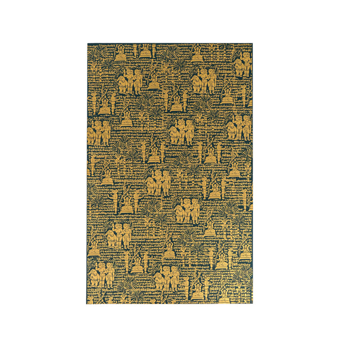 Shloka Green and Gold Wrap Paper