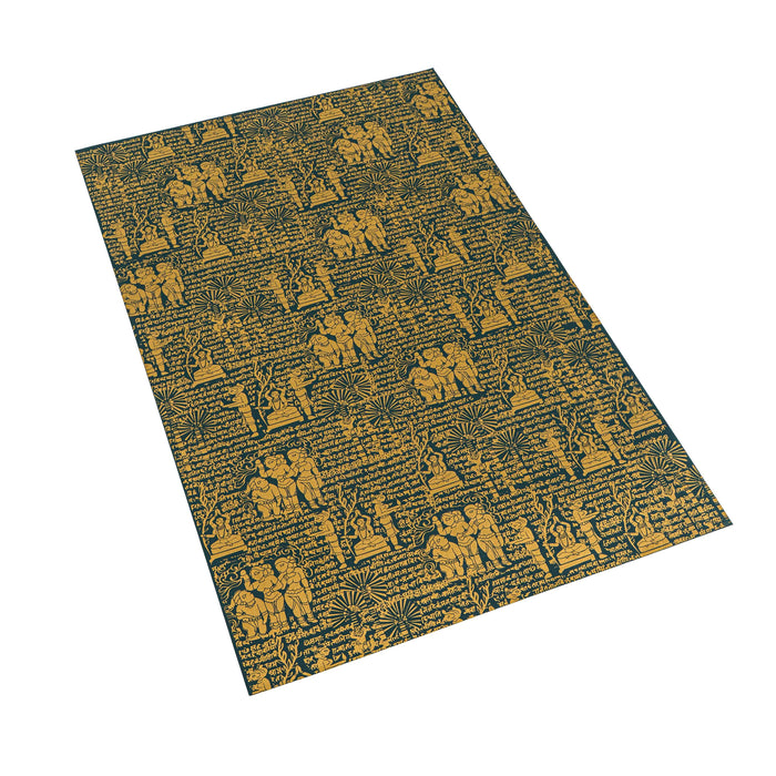 Shloka Green and Gold Wrap Paper