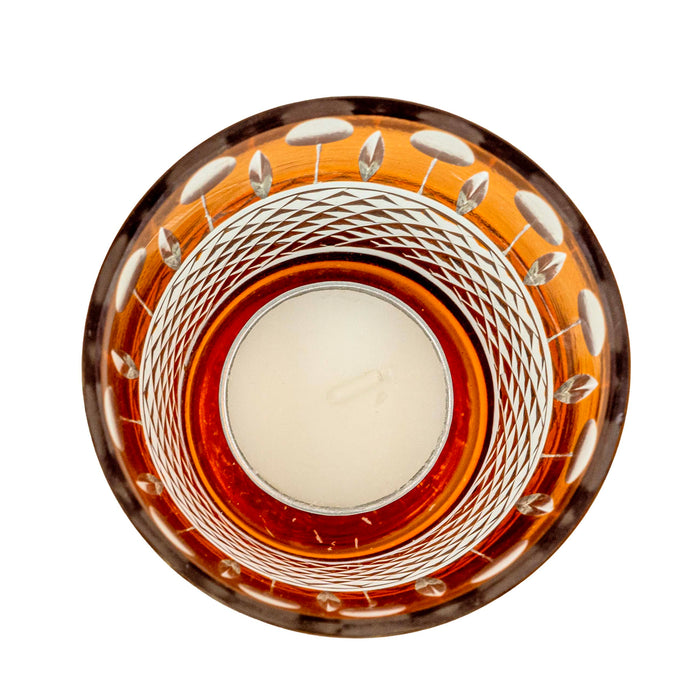 Royal Hurricane Candle White Amber Tonka