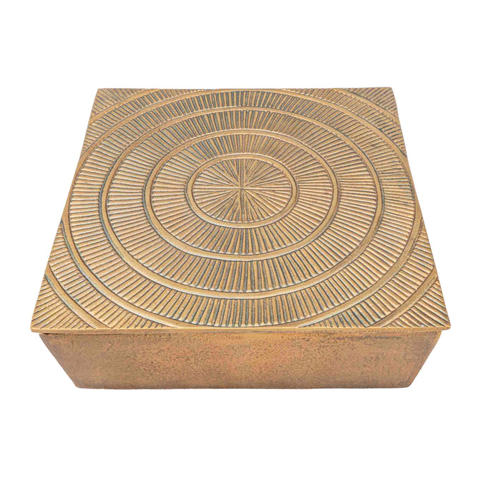 Solasta Antique Brass Deco Box