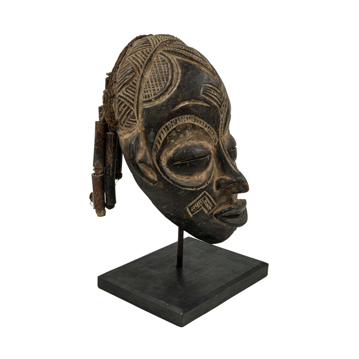 Old African Mask with Stand