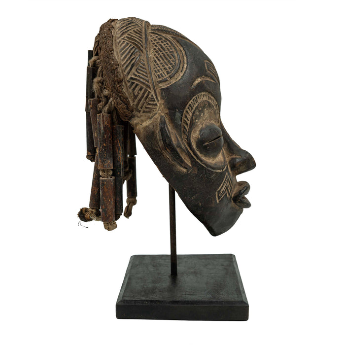 Old African Mask with Stand