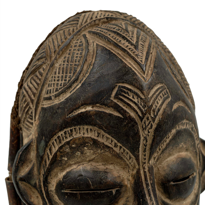 Old African Mask with Stand