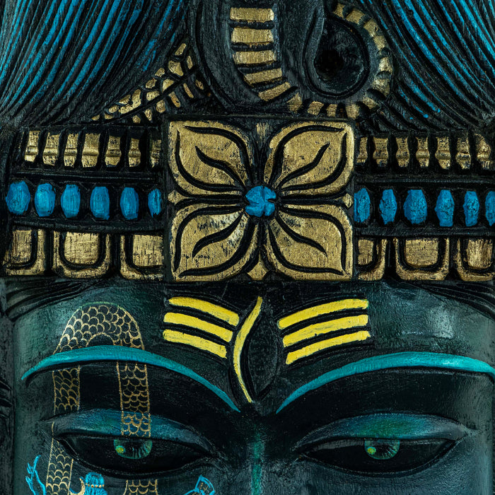 Shiva Mask Samharam Dance Wall Mounted