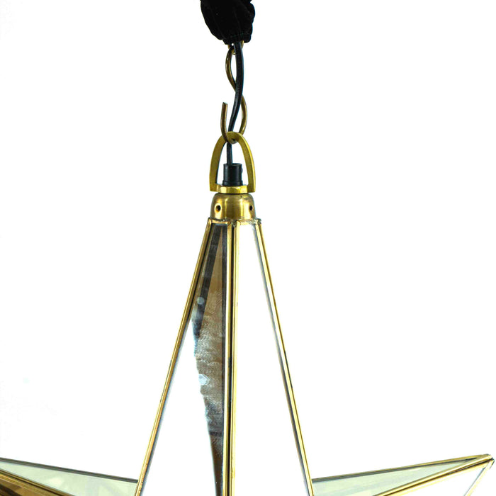 Yvaine Pendant Light - Brass And Glass