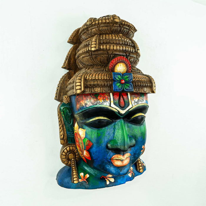 Vishnu Mask Multicoloured Wall Mounted