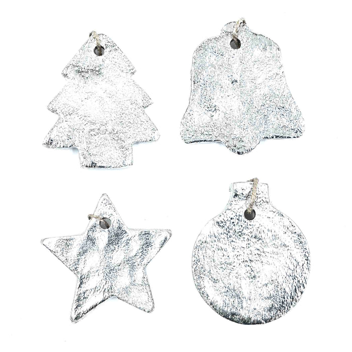 Christmas Nickel Ornaments (Assorted - Set of 4)