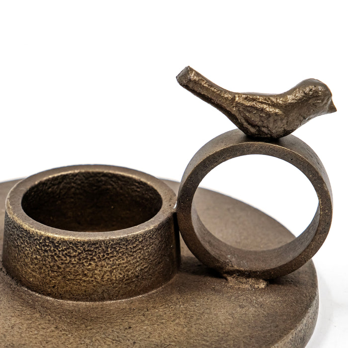 BIRDS MURMUR TEA LIGHT CANDLE HOLDER