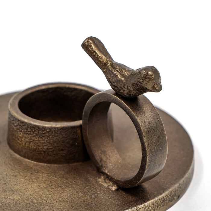 BIRDS MURMUR TEA LIGHT CANDLE HOLDER