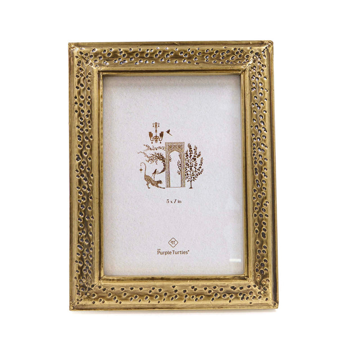 Almir Brass Wooden Photo Frame