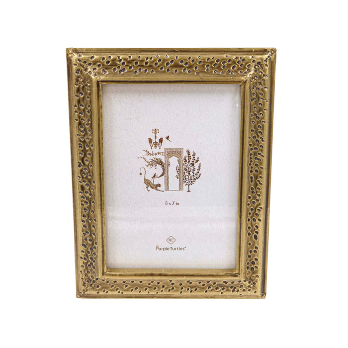 Almir Brass Wooden Photo Frame