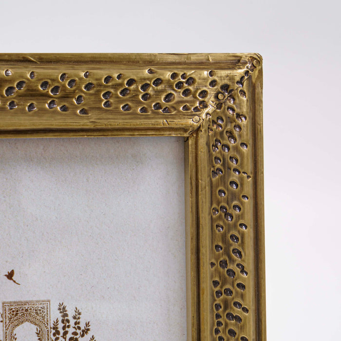 Almir Brass Wooden Photo Frame