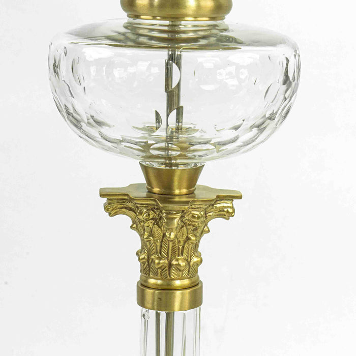 Vashti Crystal Clear And Brass Table Lamp