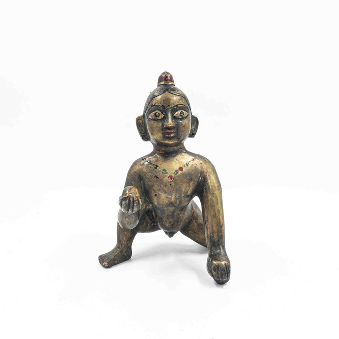 Laddu Gopalji Brass Statue