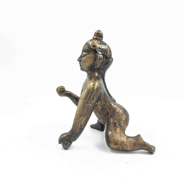 Laddu Gopalji Brass Statue