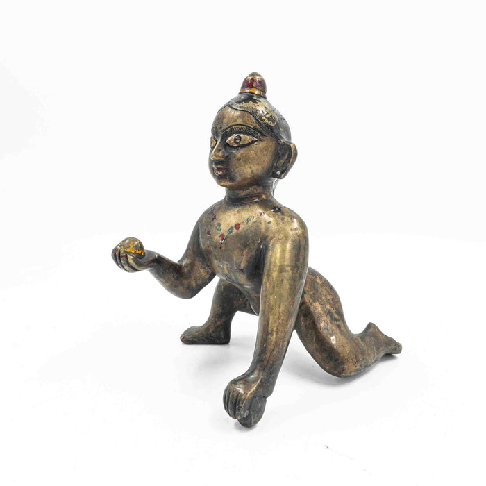 Laddu Gopalji Brass Statue