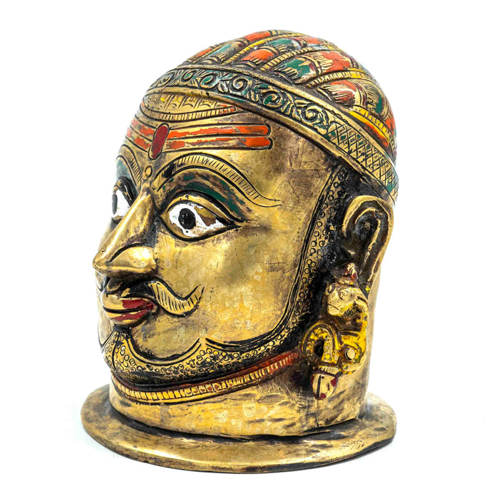 Brass Shiva Head