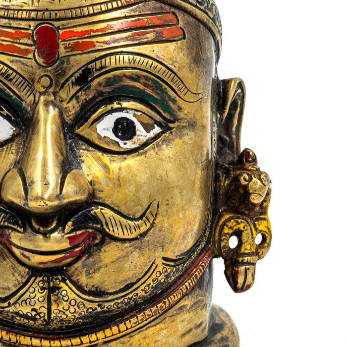 Brass Shiva Head