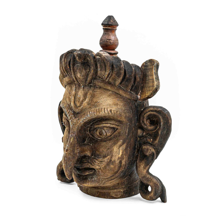 Garuda Wooden Mask With Pillar