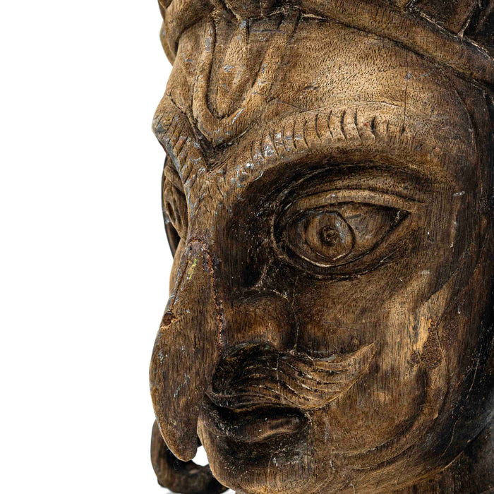 Garuda Wooden Mask With Pillar
