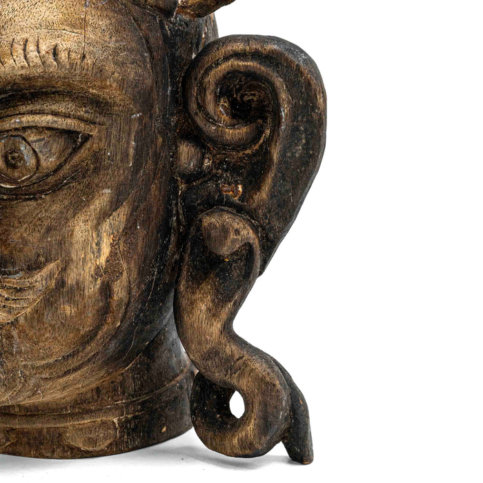 Garuda Wooden Mask With Pillar