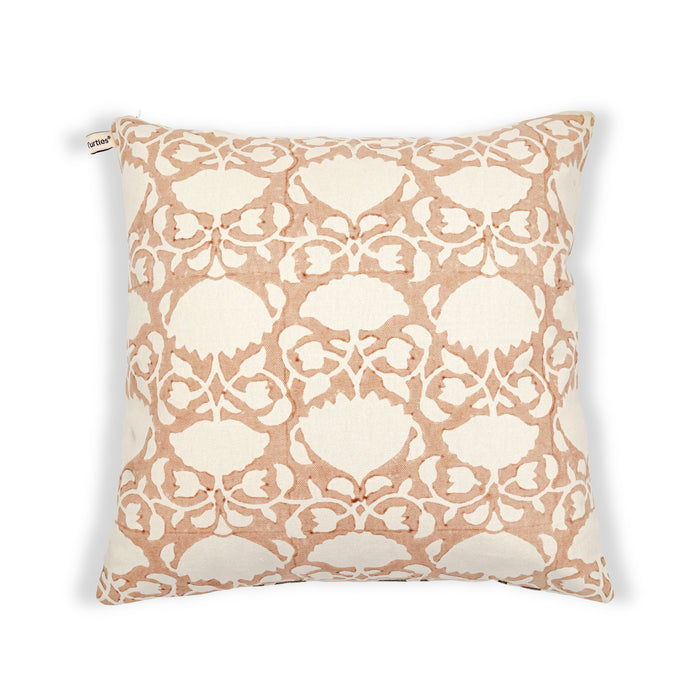 WHITE LOTUS CUSHION COVER