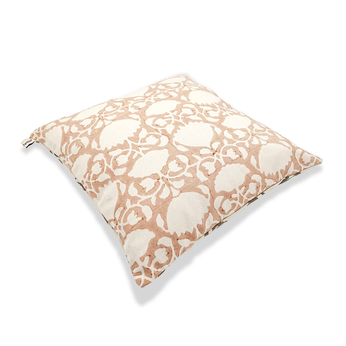 WHITE LOTUS CUSHION COVER