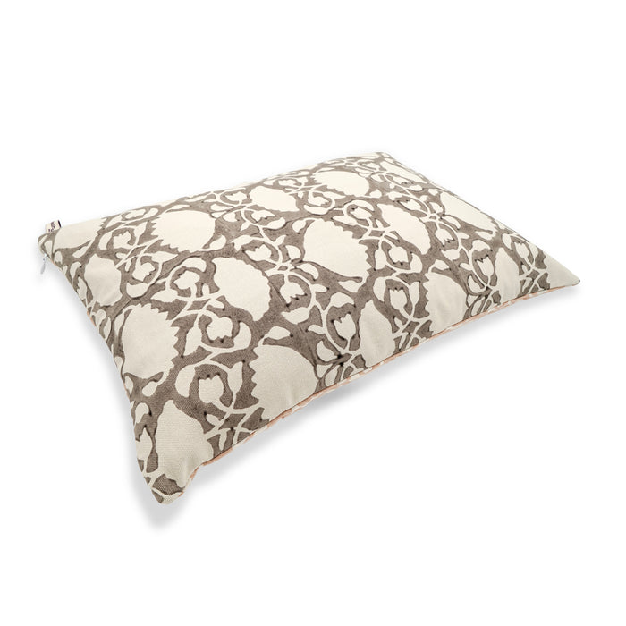 WHITE LOTUS CUSHION COVER