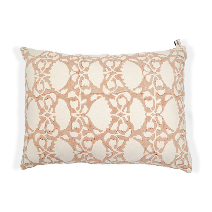 WHITE LOTUS CUSHION COVER