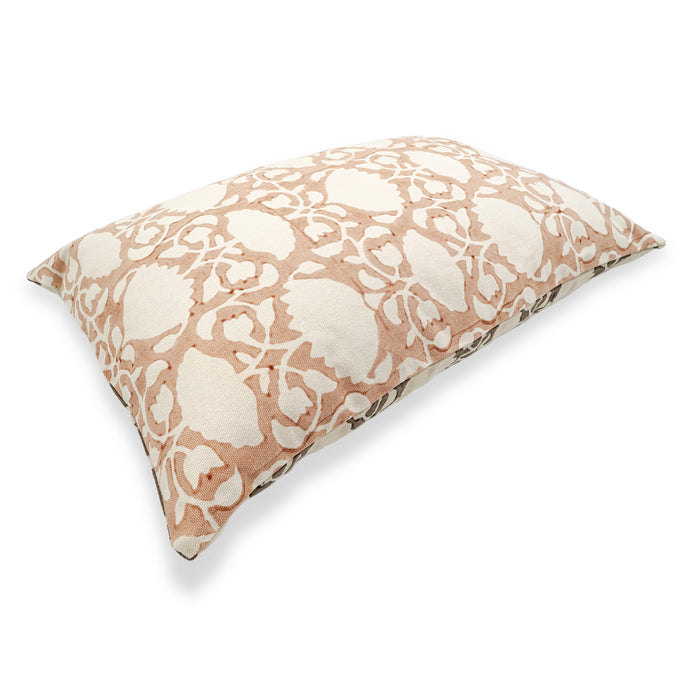 WHITE LOTUS CUSHION COVER