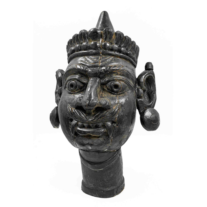 Wooden Black Face Mask