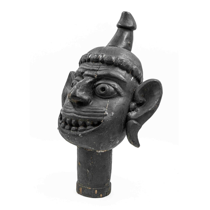 Black Wooden Face Mask