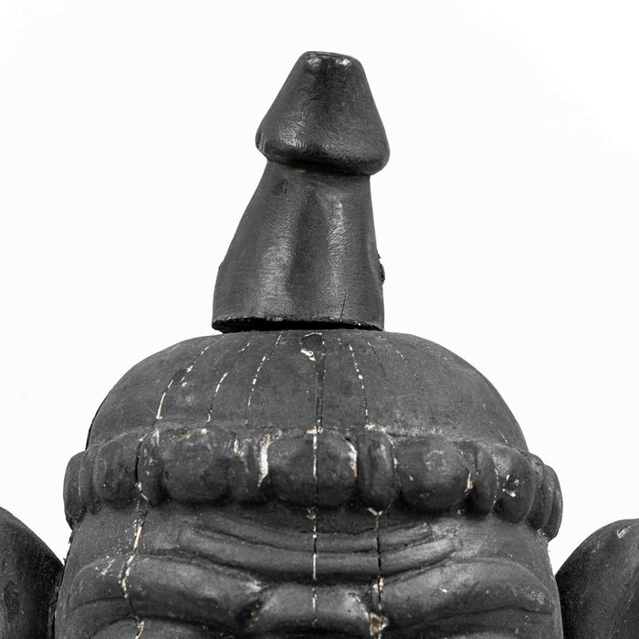 Black Wooden Face Mask