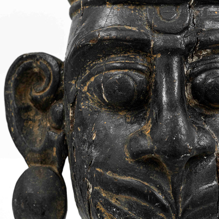 Black Face Mask - Wooden